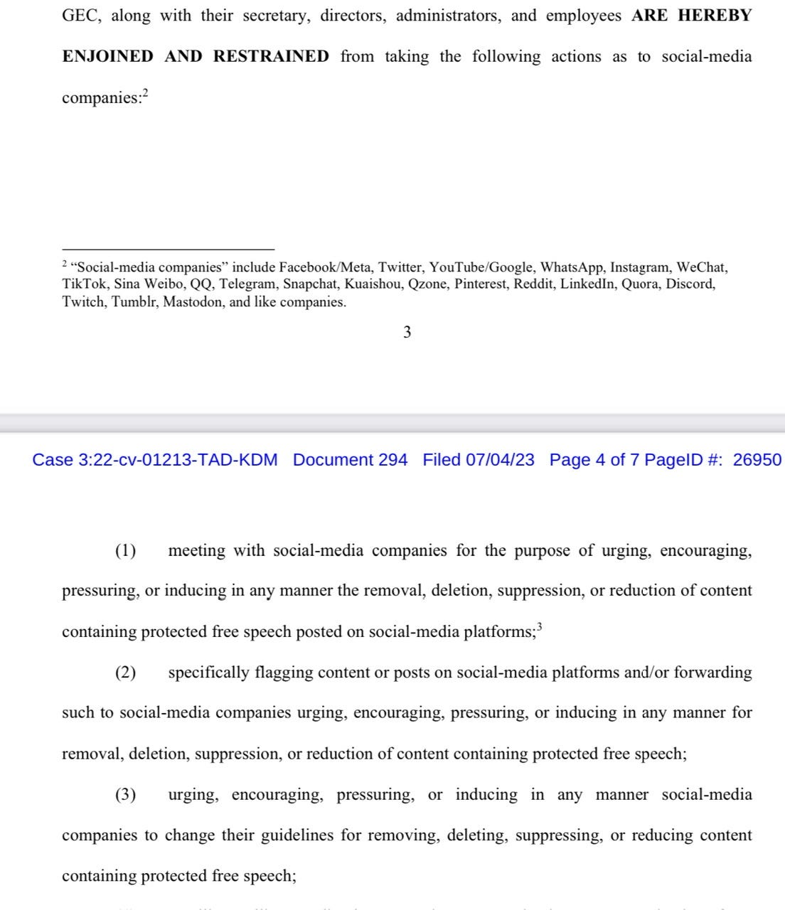 Thou shalt not (censor) – The Burning Platform