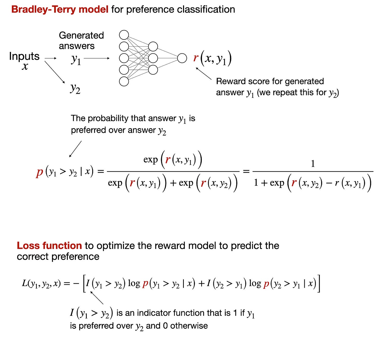 Bradley-Terry Model for Preference Classification in Reward Models