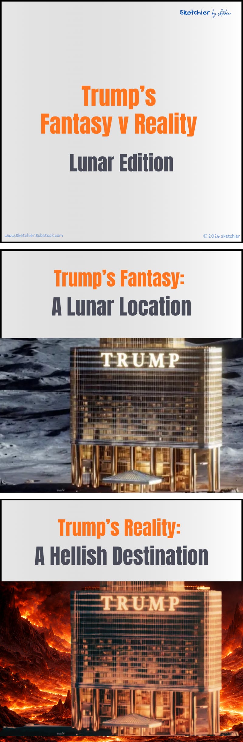 Trump Fantasy v Reality: The Moon Edition