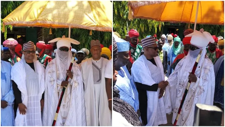 Peter Obi, Labour Party presidential candidate, visits Emir of Kano, Ado Bayero. Photo credit: @PeterObi