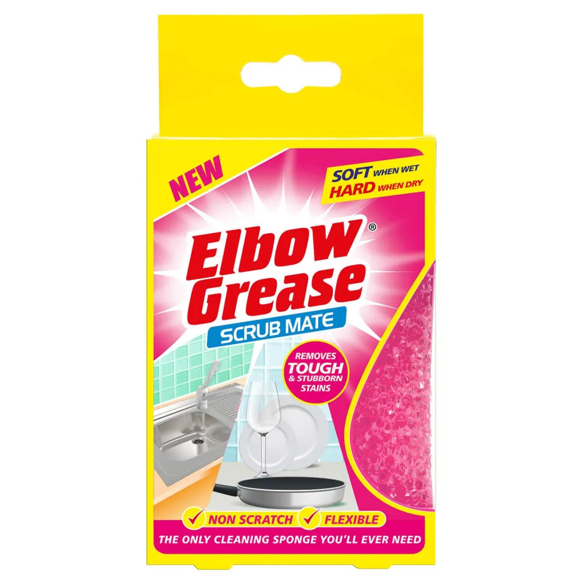 Scrub Daddy competitor - The Scrub Mate from Elbow Grease