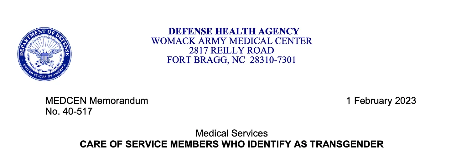 https://www.americanpartisan.org/2023/07/confidential-biden-dod-memo-reveals-transgender-service-members-can-skip-deployments-and-receive-indefinite-physical-fitness-standards-waivers/