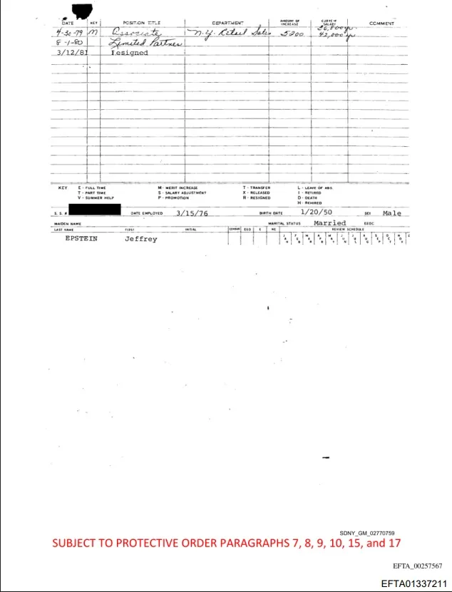 Bear Stearns internal records