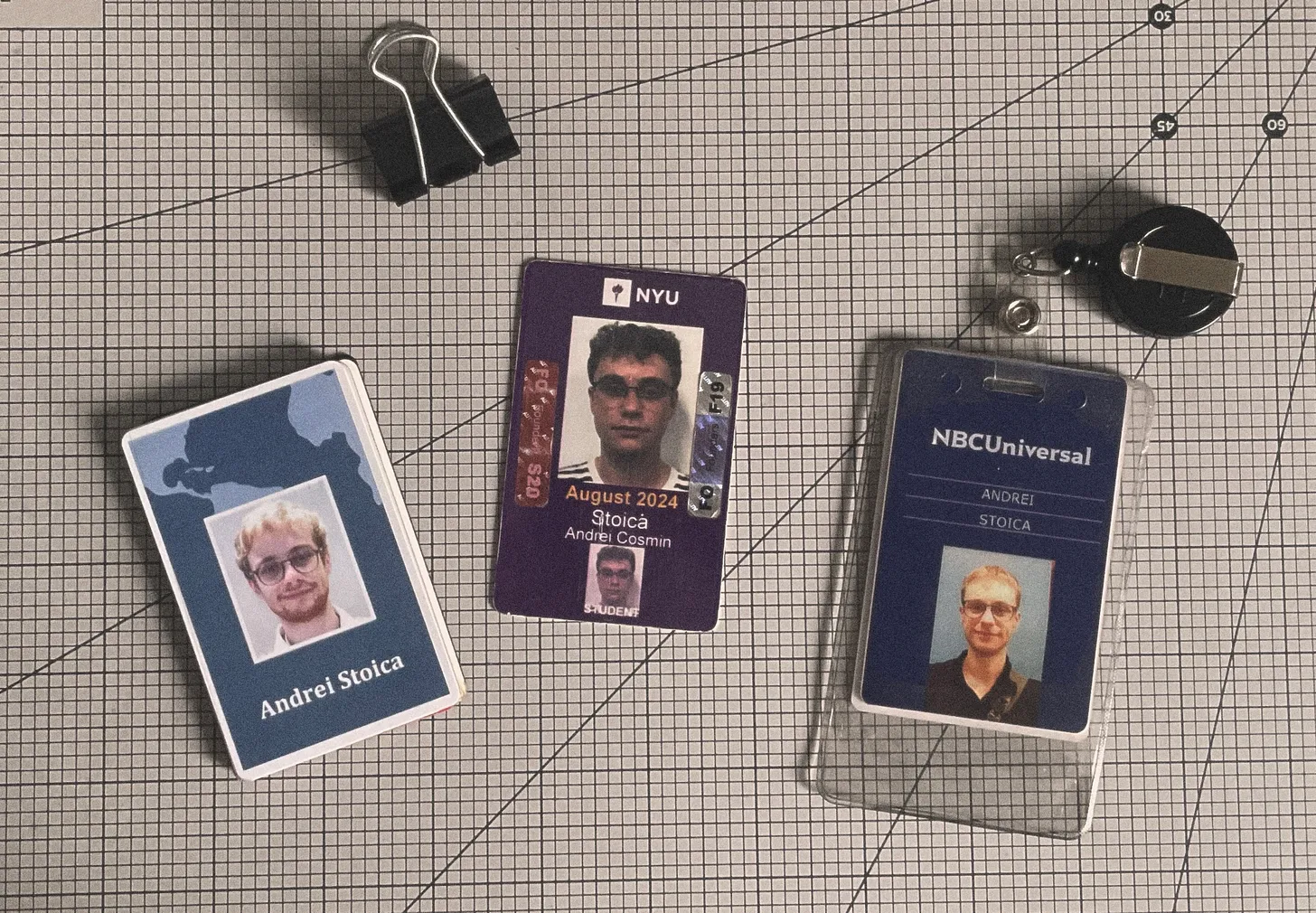 Collected entry badges of the last few years