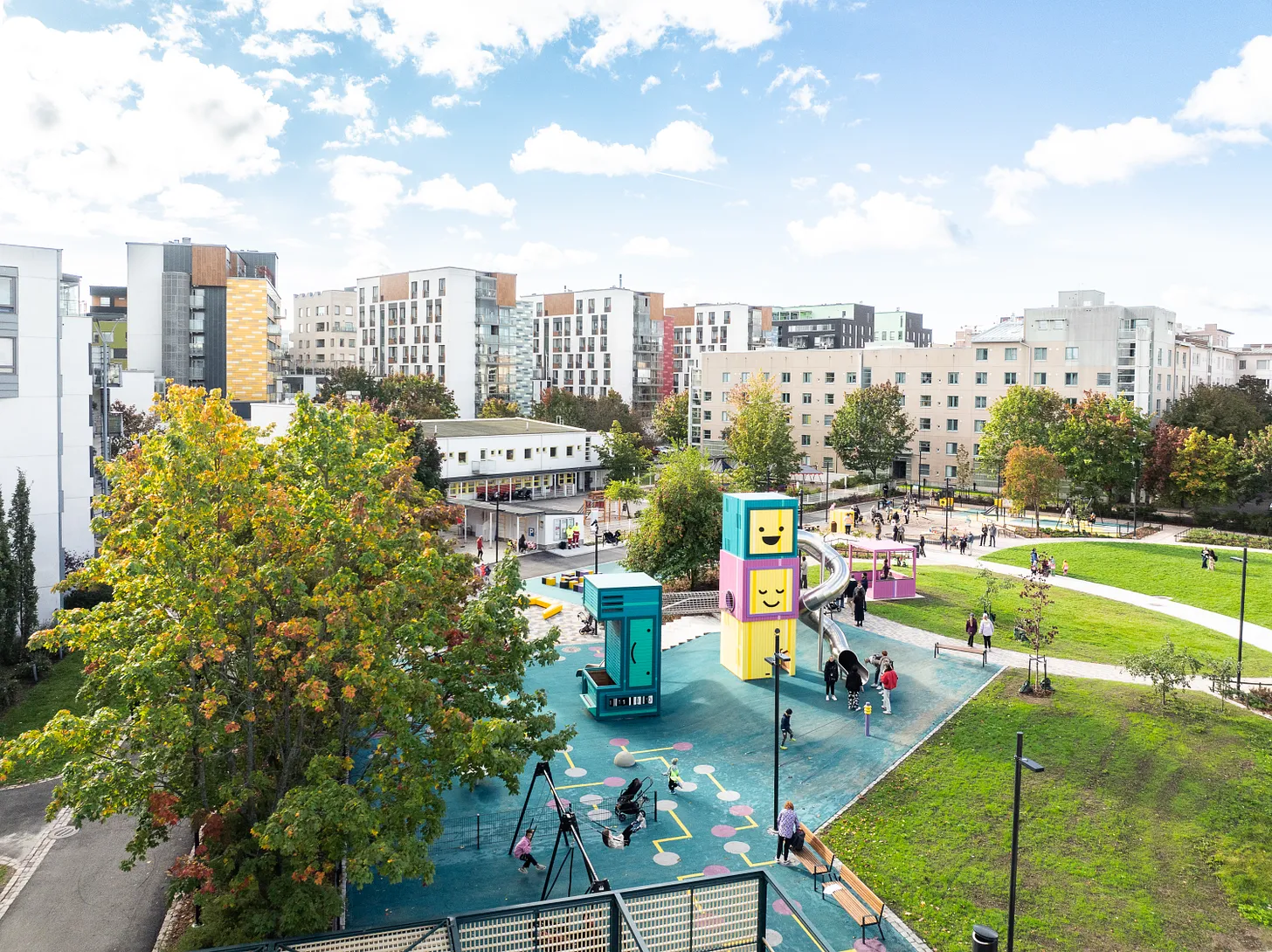 photo of a computer science themed playground