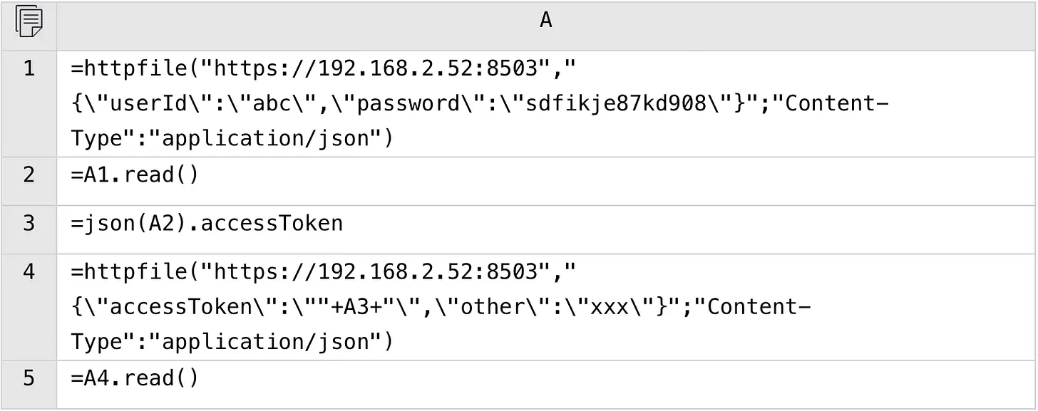 The server returns an access token