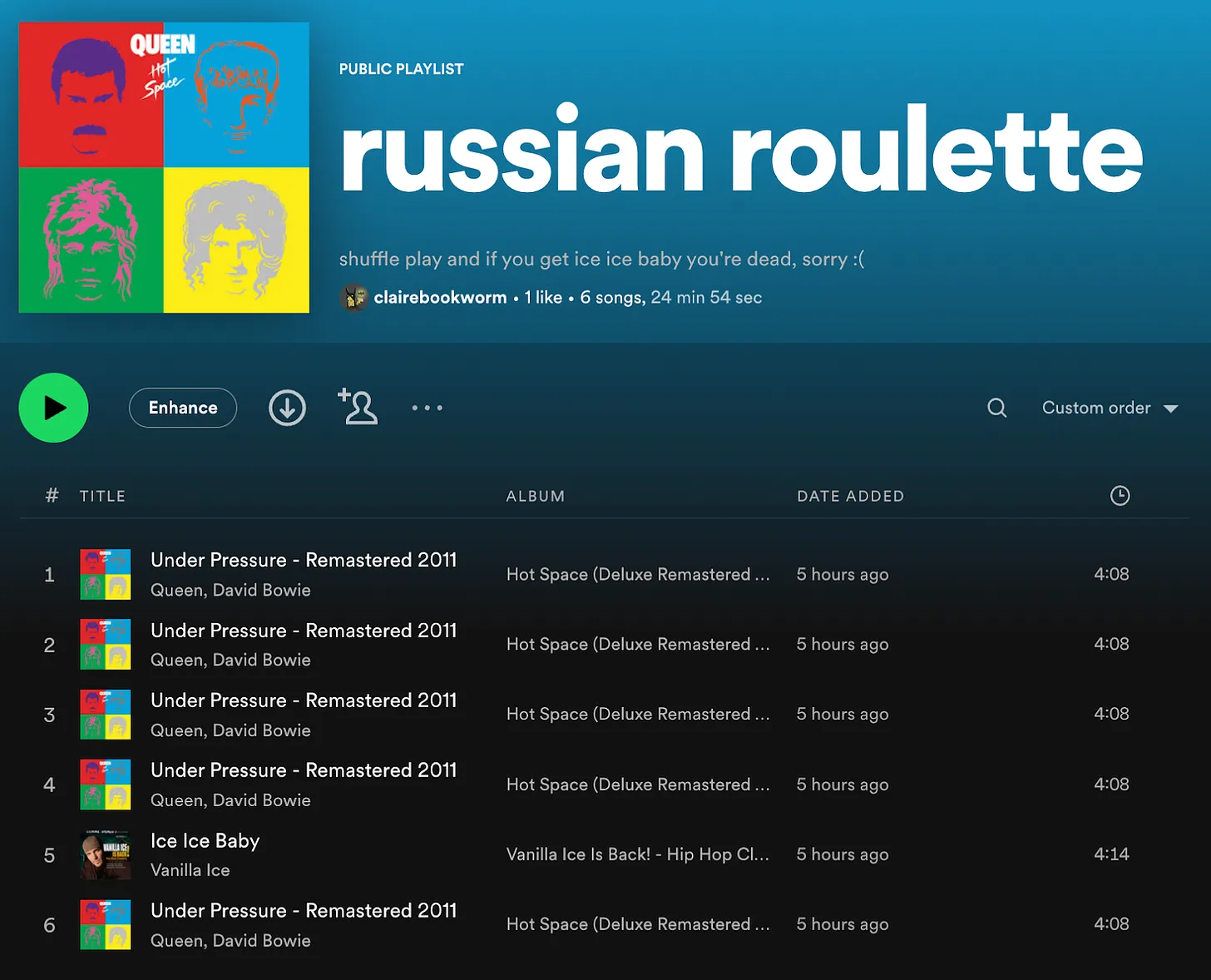 Russian Roulette playlist image