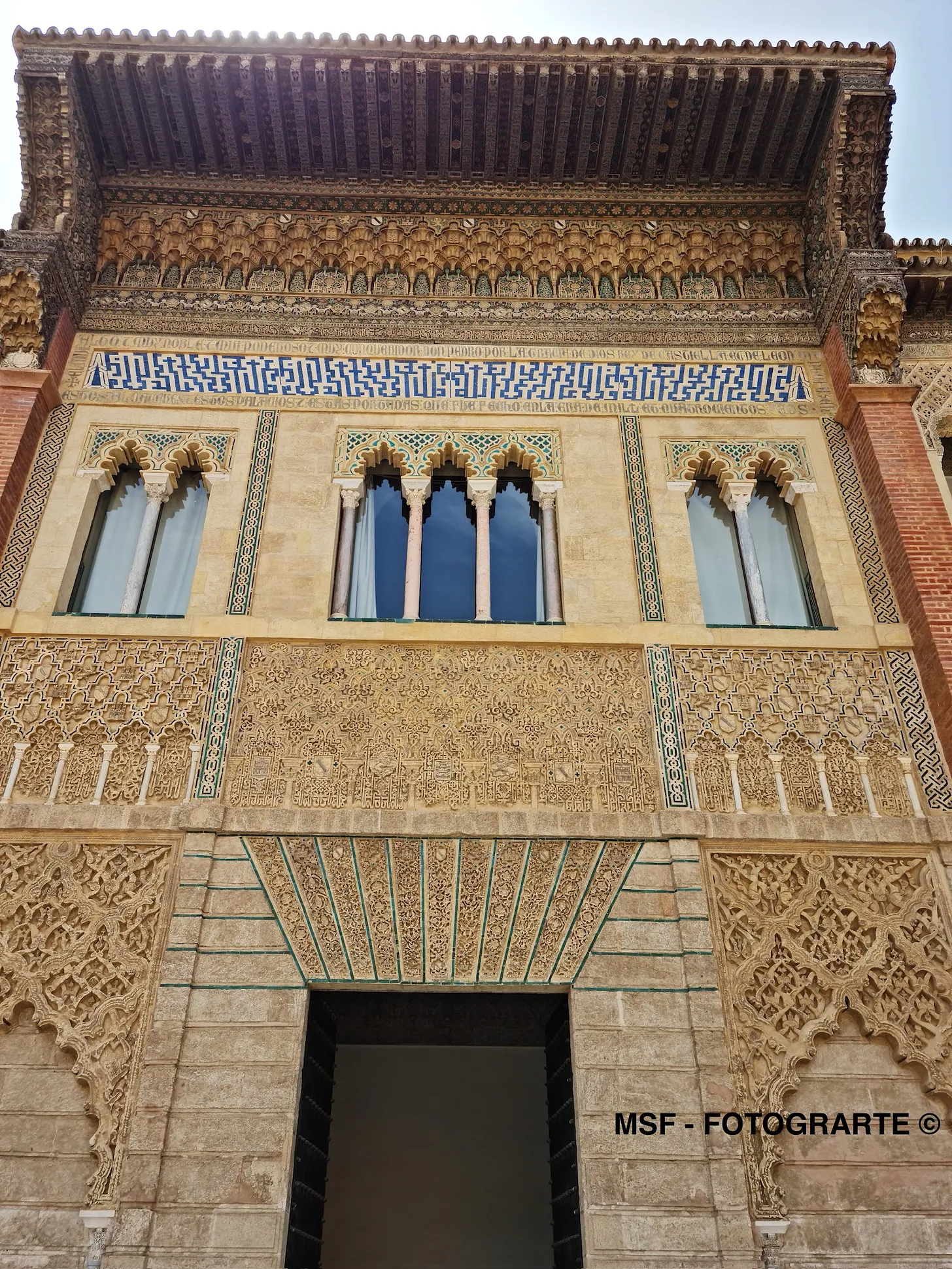 Patio Montería Fachada Pedro (Reales Alcázares, Sevilla)