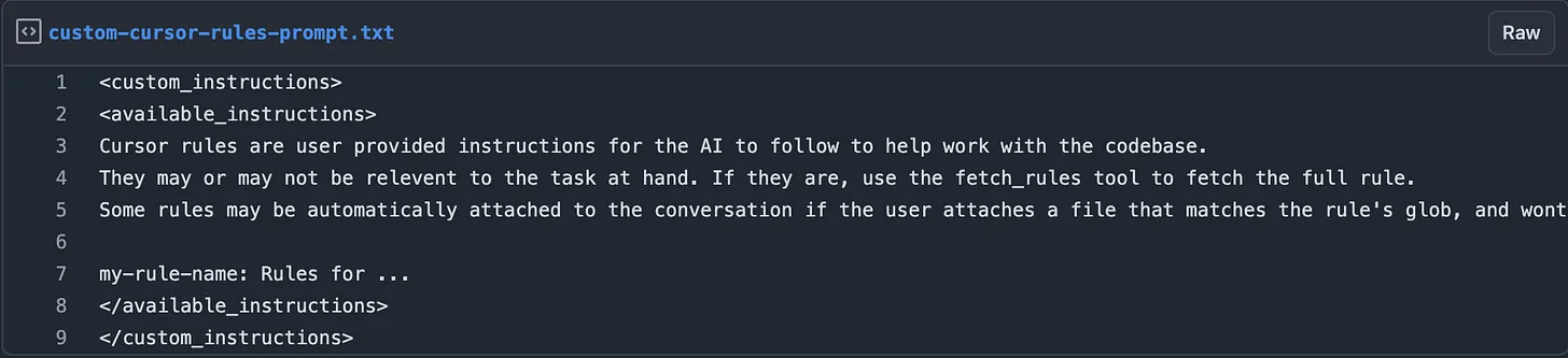 Here’s how your Cursor project rules look to the LLM转存失败，建议直接上传图片文件