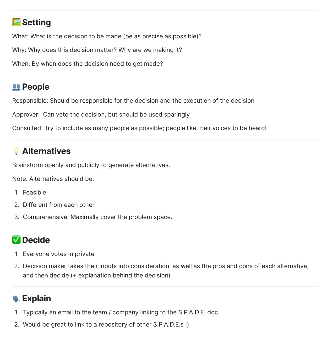 Thumbnail of My favorite decision making frameworks