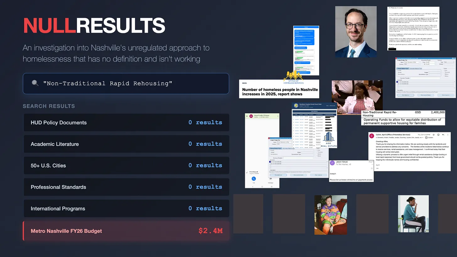 NULLRESULTS Investigation Banner