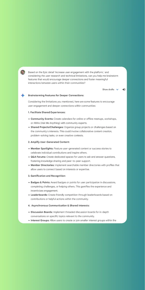 Feature creation with GPT