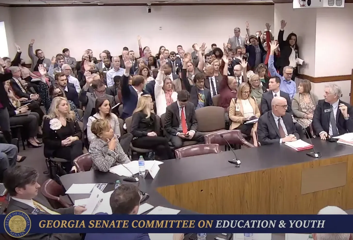 In GA Hearing, Only Anti-Trans Proponents Allowed to Speak, Those Against Raise Hands (erininthemorning.com)