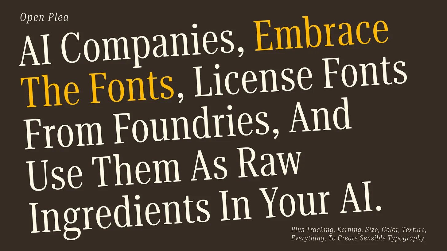 Open Plea to AI Companies