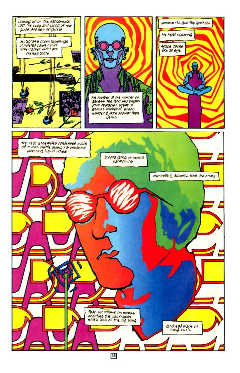Watch Grant Morrison perform a ritual to summon John Lennon's