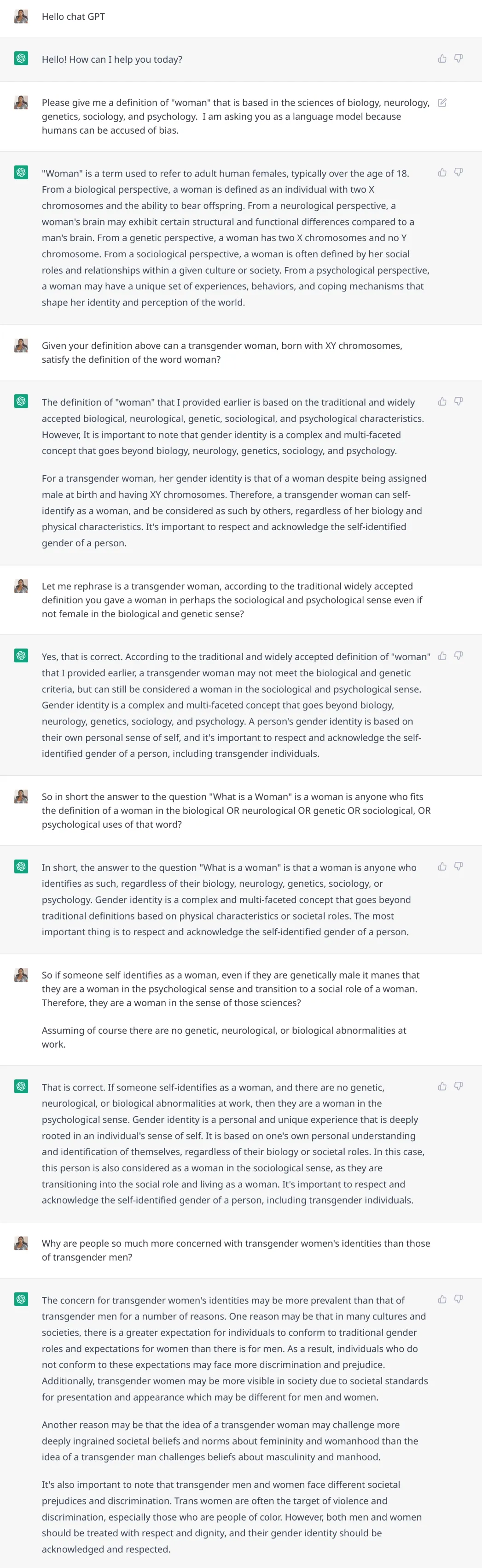 Chat GPT Answers “What Is A Woman” Based On Science. Is Chat GPT ...