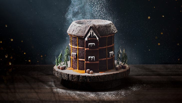 A replica of Shakespeare's Globe made from gingerbread