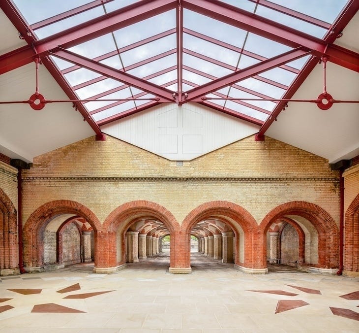 Beautiful subterranean redbrick arches