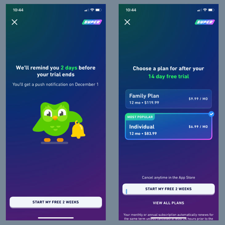 What do Calm, AllTrails, and Duolingo have in common?