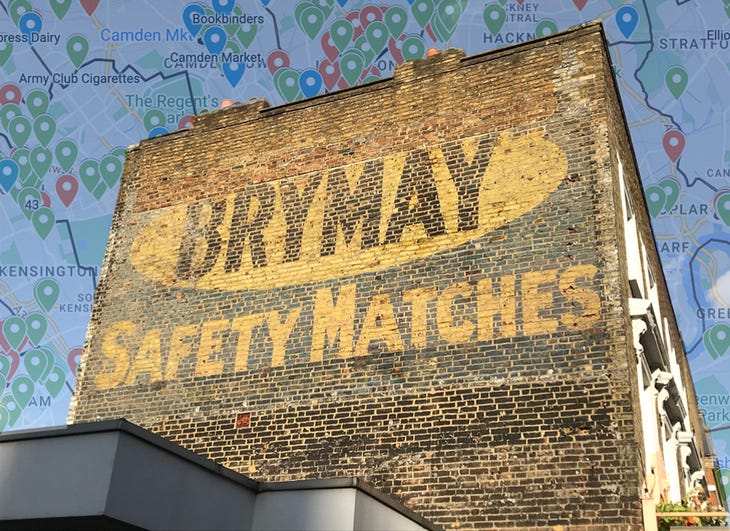 A Brymay safety matches ghost sign