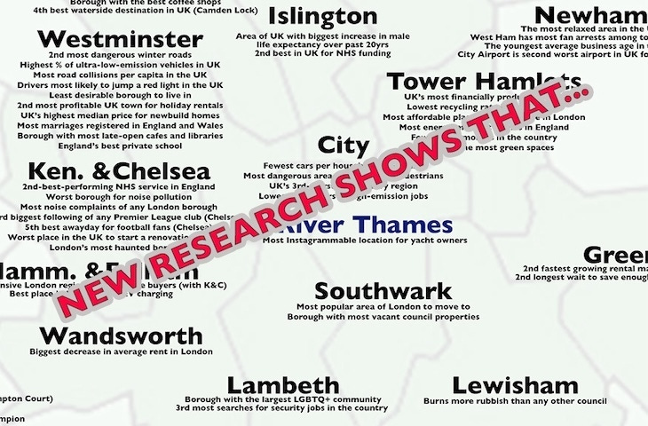 A map of press releases