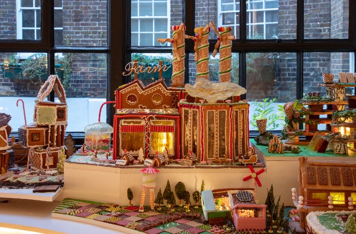 Buildings made from gingerbread