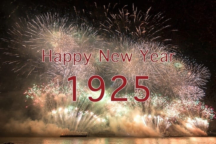 Happy new year 1925