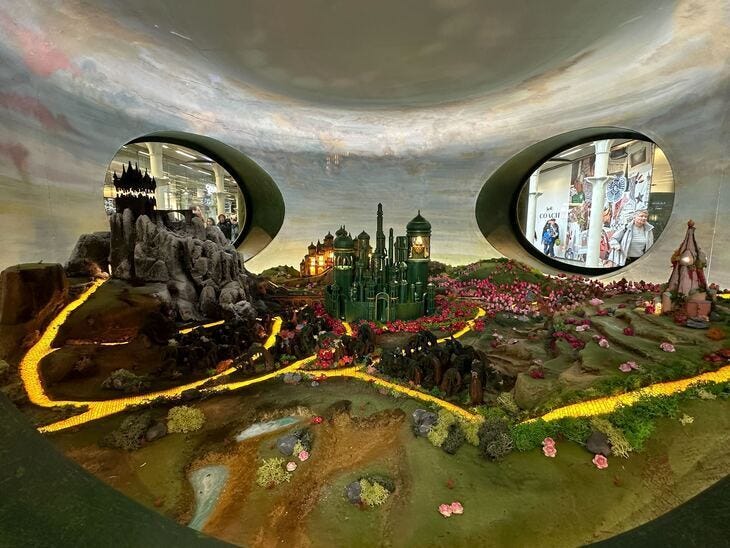 A diorama of the Land of Oz