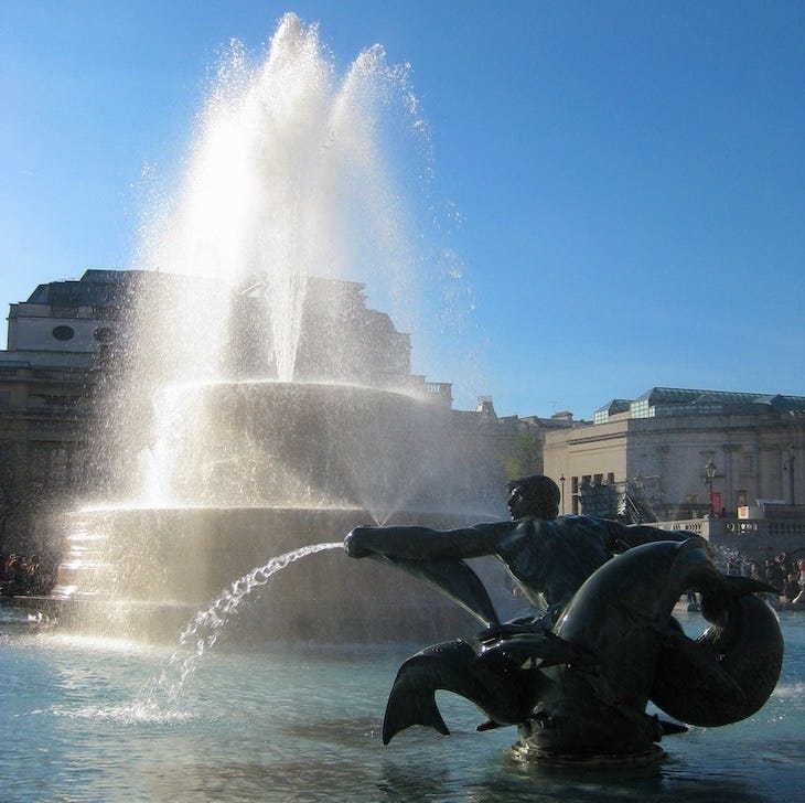 Trafalgar Square fountains