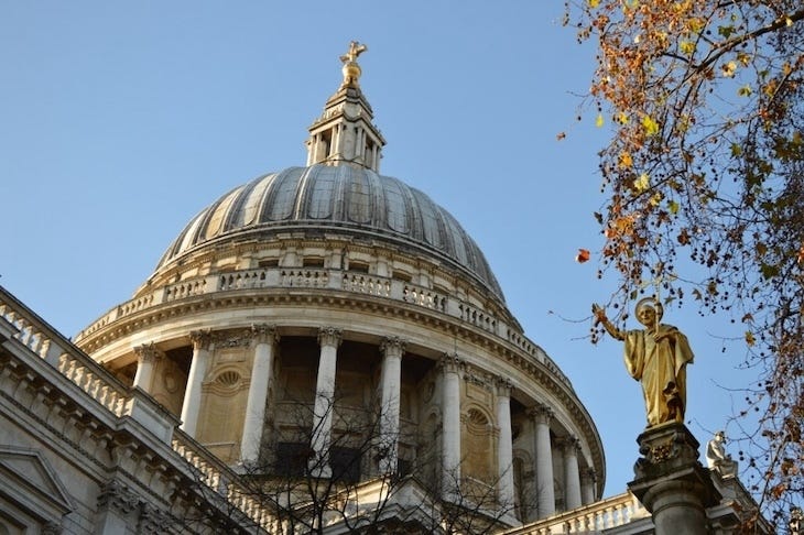 The dome of St Pauls, London