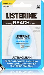 Listerine Ultraclean Mint Floss 30 Yards (7 Pack) : Amazon.ca: Health &  Personal Care