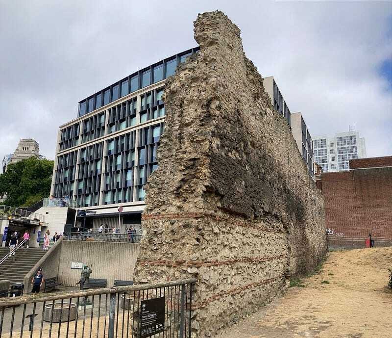 A fragment of london wall at tower hill