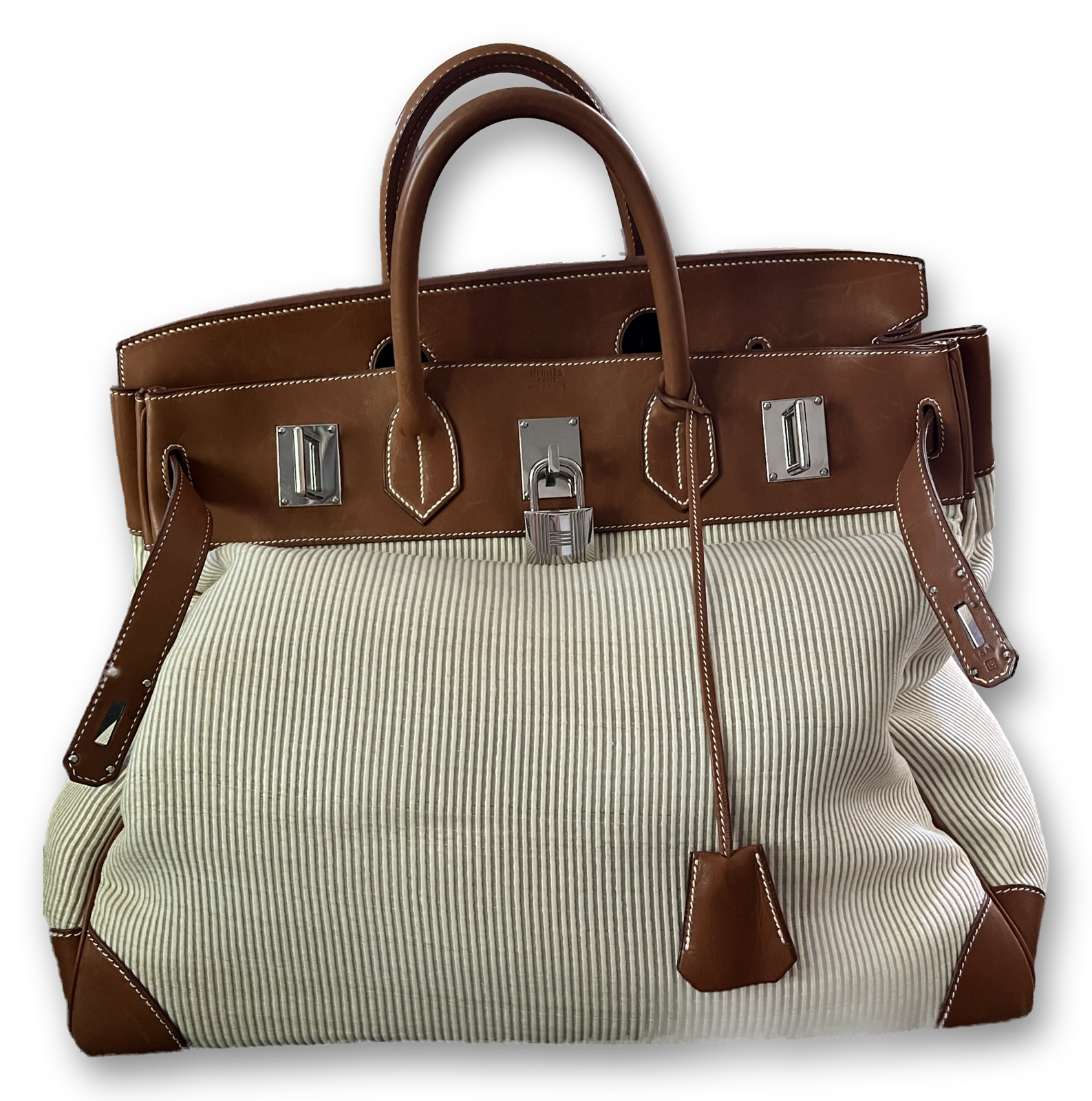 Hermès HAC 45 in Barénia and Crinoline