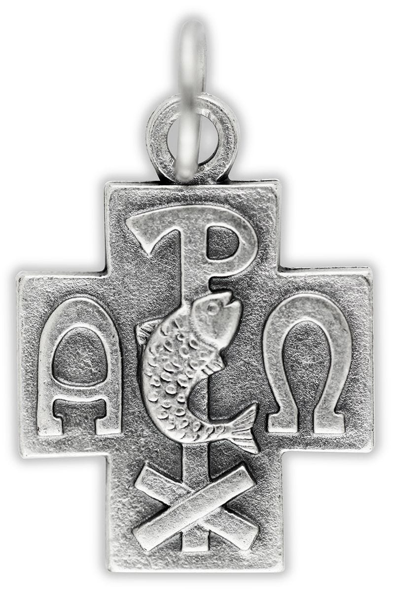 Buy Jesus Alpha and Omega Cross, 7/8in | Gifts Catholic