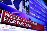 Biggest 1-day drops for the Dow Jones industrial average | The Seattle Times