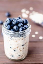 Blueberry Overnight Oats - Delicious Little Bites