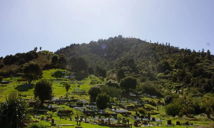 Taupiri maunga, resting site of the Māori monarchs.   