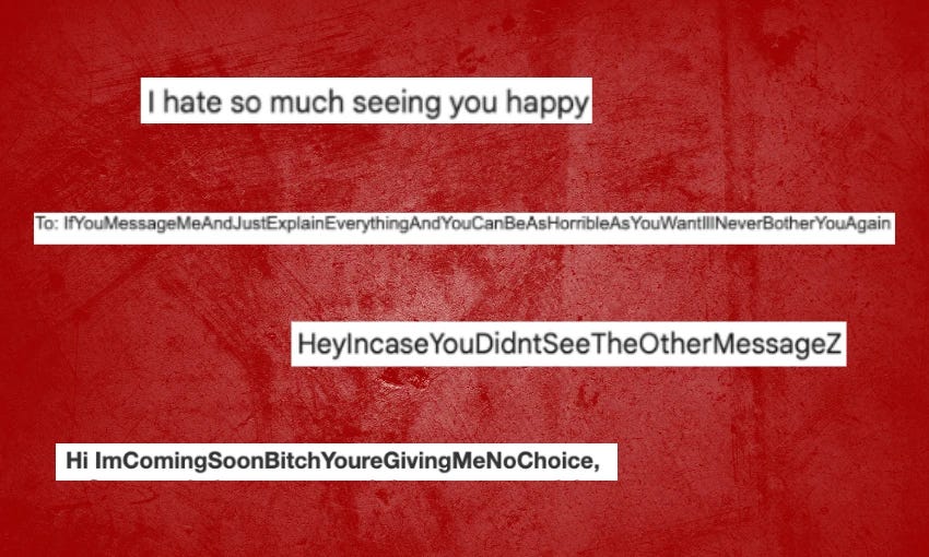 A few of the (less extreme) messages sent to Zeni over the years through various means, including email subscriptions   