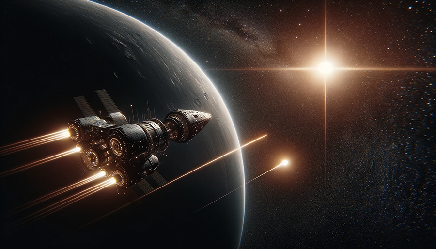 DALLE-3 vis GPT4 spaceship