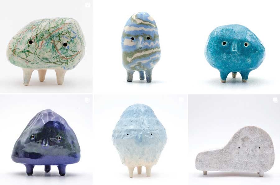 Rock sculptures by M. Cailloux