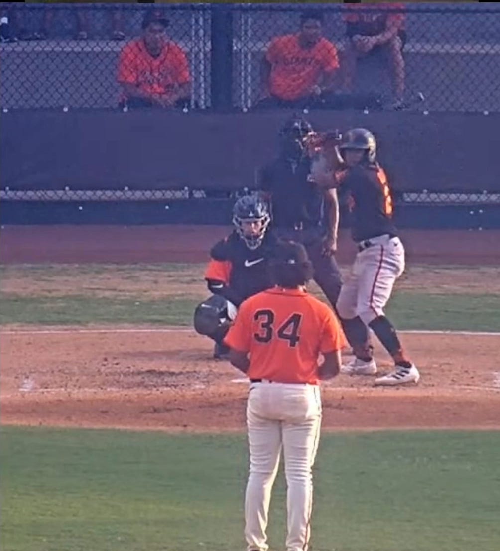 Marco Luciano Shows Off Glove  AND Bat!