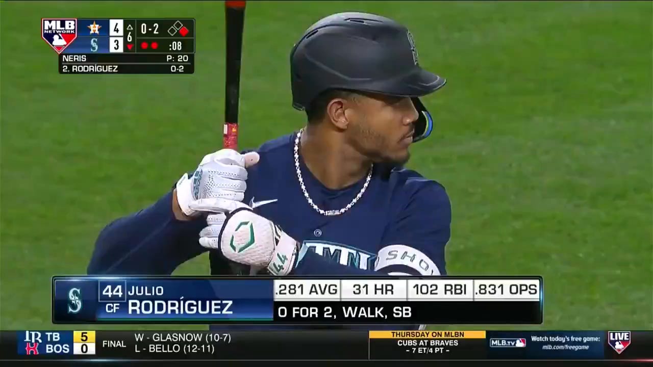 Julio Rodriguez hits 25th homer to reach another MLB milestone