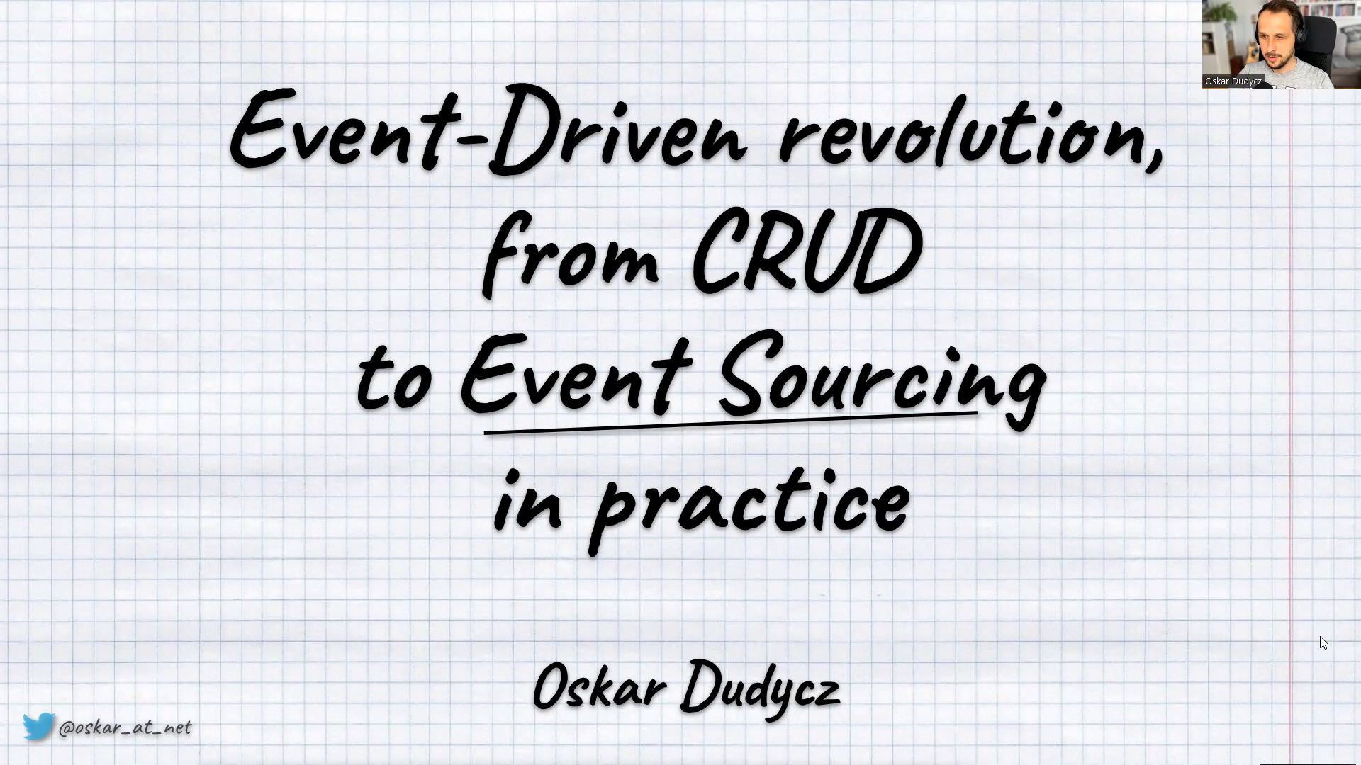 vent-Driven revolution, from CRUD to Event Sourcing
