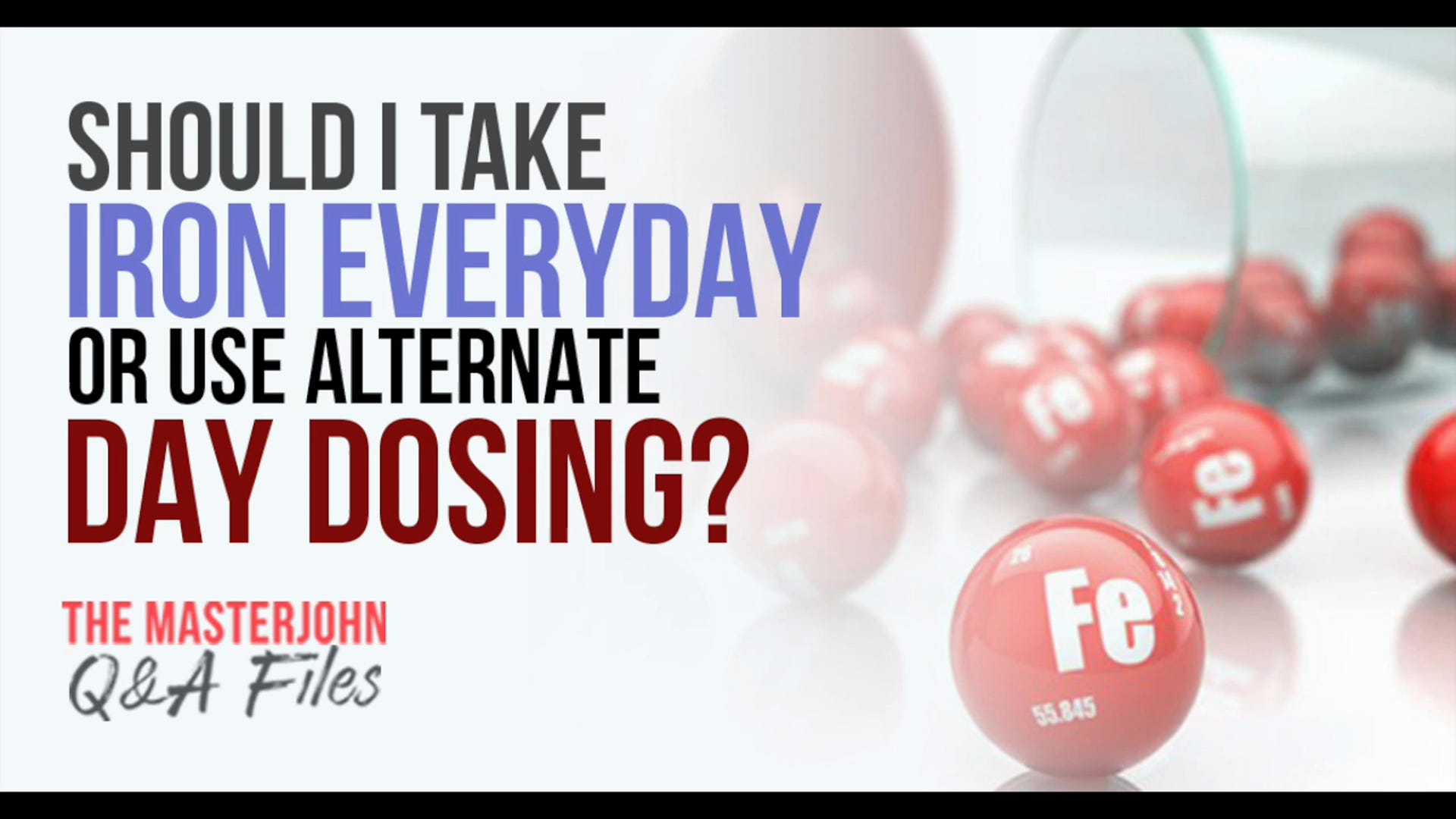 134 Should I take iron every day or use alternate day dosing?