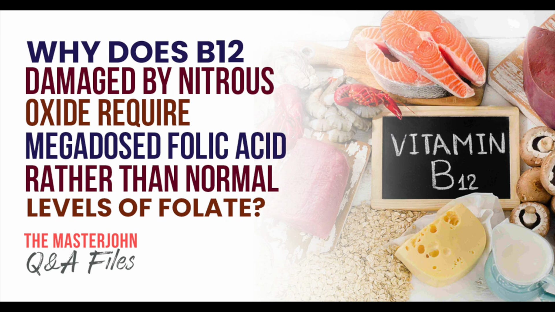 265 Why does B12 damaged by nitrous oxide require megadosed folic acid
