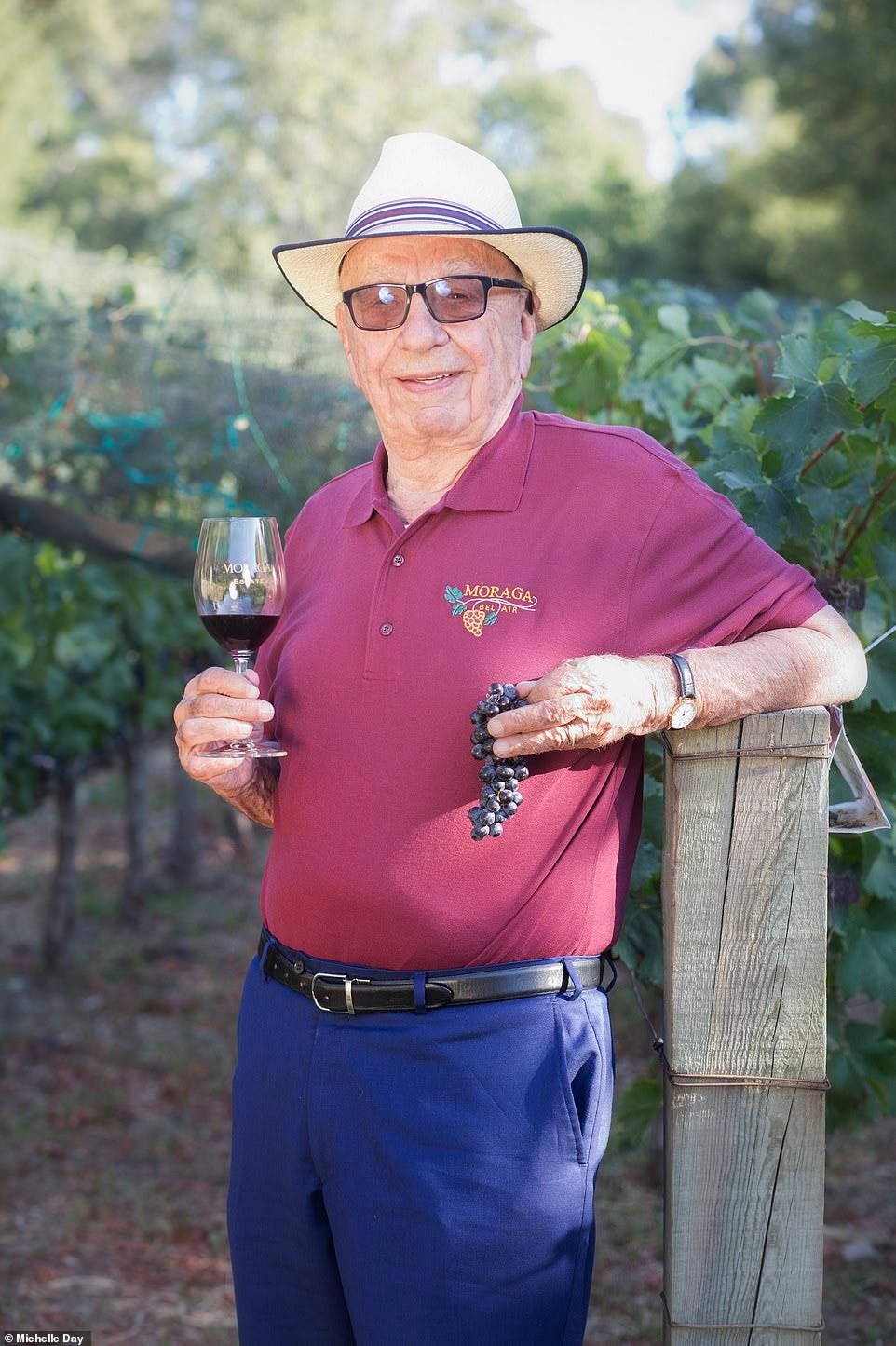 Mogul Rupert Murdoch, 93 today, is focused on making world-class wines at his beloved $22.3million Moraga Bel Air estate - LA's ONLY vineyard - where he will wed Elena Zhukova, 67, in Mogul Rupert Murdoch, 93 today, is focused on making world-class wines at his beloved $22.3million Moraga Bel Air estate - LA's ONLY vineyard - where he will wed Elena Zhukova, 67, in