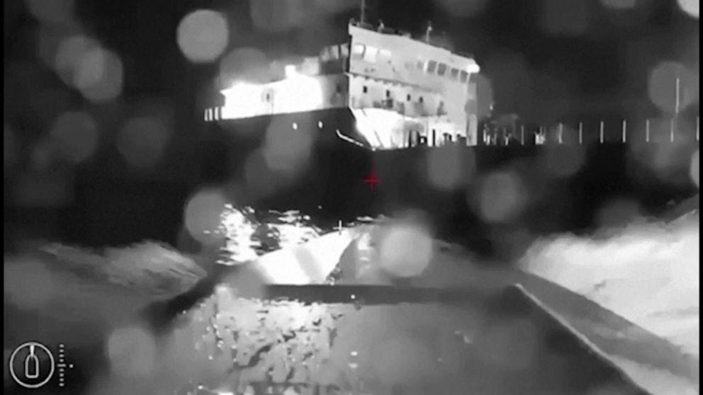 Video War in Ukraine takes another turn as second Russian ship attacked by  sea drone - ABC News