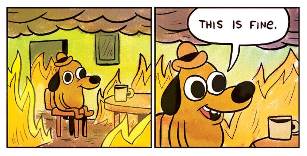 This Is Fine (Original Cartoon for Meme)