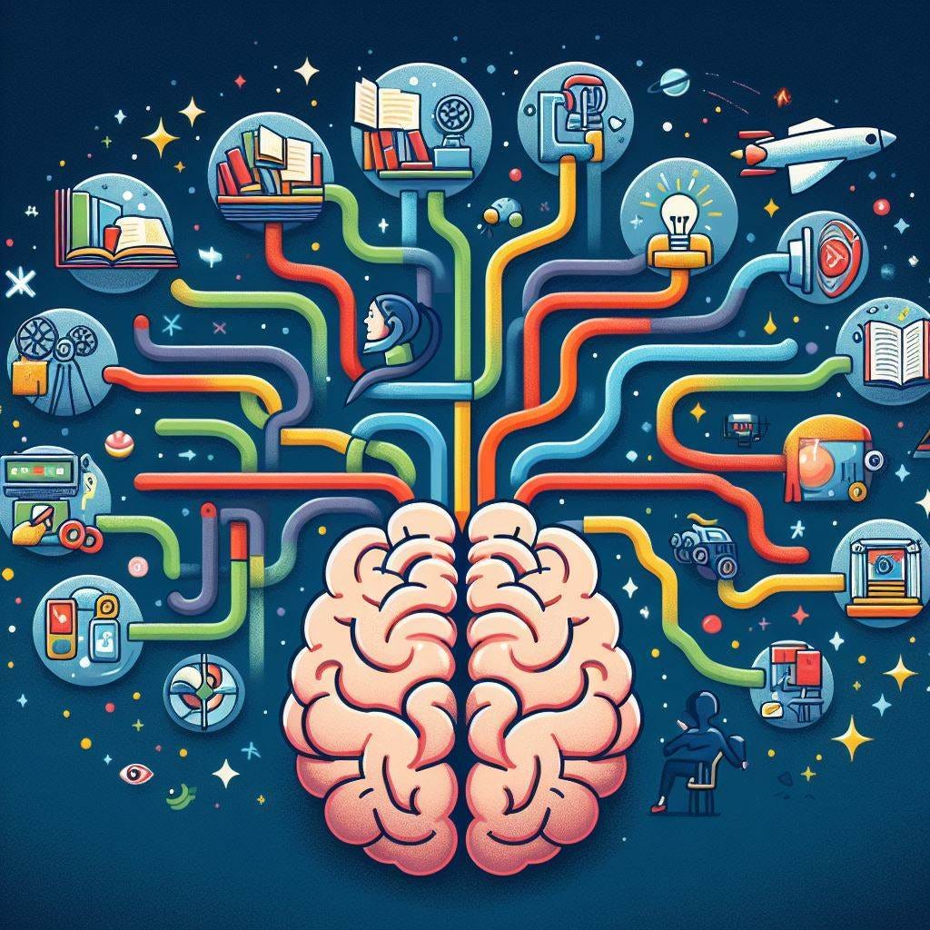 a brain filled with stories