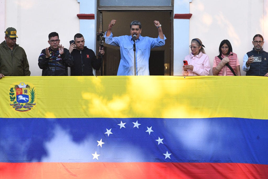 Venezuela President Nicolas Maduro speaks at a recent rally in Caracas.